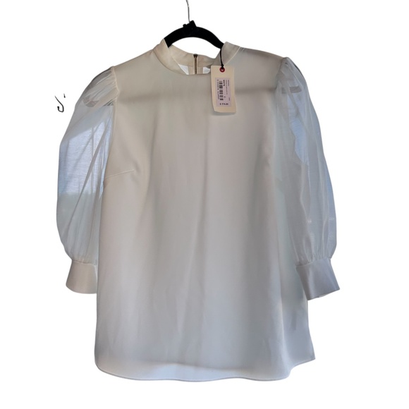 Ted Baker NWT Micaeli Organza Volume Sleeve Top Size 2 - Picture 7 of 12